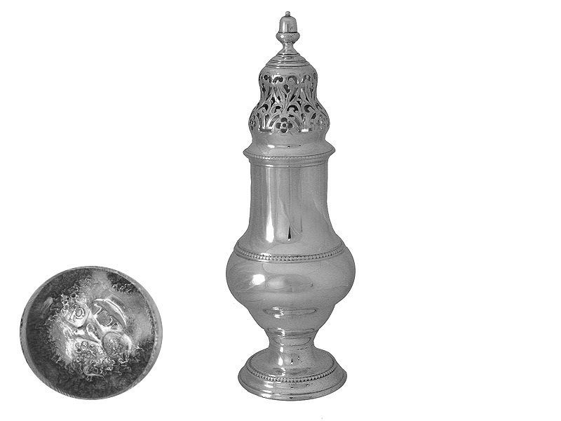 Georgian Sterling Silver Sugar Shaker 1779